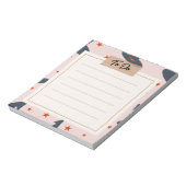 Het Halloween-patroon van het hek Pet om een lijst Notitieblok (Linkerzijde)