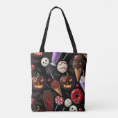 Het Halloween Snoep van Dracula Tote Bag (Achterkant)