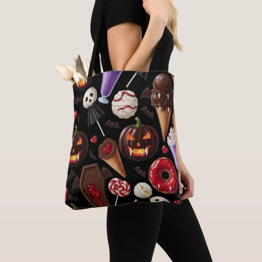 Het Halloween Snoep van Dracula Tote Bag (Dichtbij)