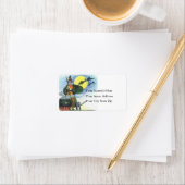 Het Halloween Witch  adreslabel Etiket (Insitu)