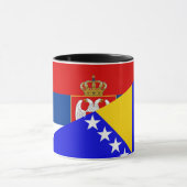 het halve symbool van de servische bosnië - herzeg mok (Midden)