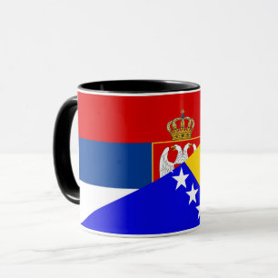 het halve symbool van de servische bosnië - herzeg mok