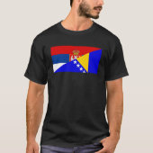 het halve symbool van de servische bosnië - herzeg t-shirt (Voorkant)