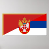 het halve symbool van de servische montenegro - vl poster (Voorkant)