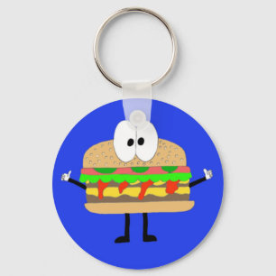 Het Hamburger Man doet de Fonzie. Sleutelhanger