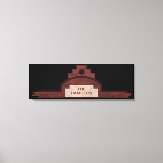 het hamilton - gebouw canvas afdruk (Voorkant)