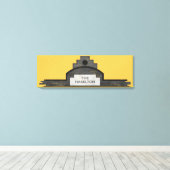 het hamilton - signaal canvas afdruk (Insitu (Houten vloer))