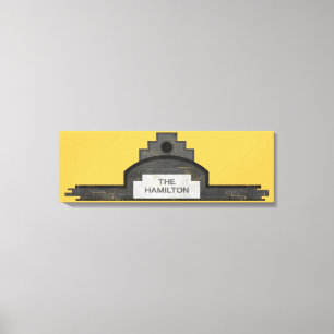 het hamilton - signaal canvas afdruk