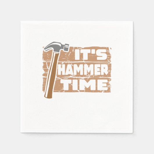 Het Hammer Time Funny Carpenter Woodworking Servet (Voorkant)