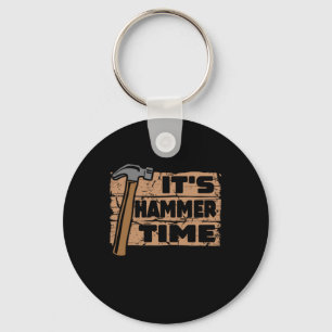 Het Hammer Time Funny Carpenter Woodworking Sleutelhanger