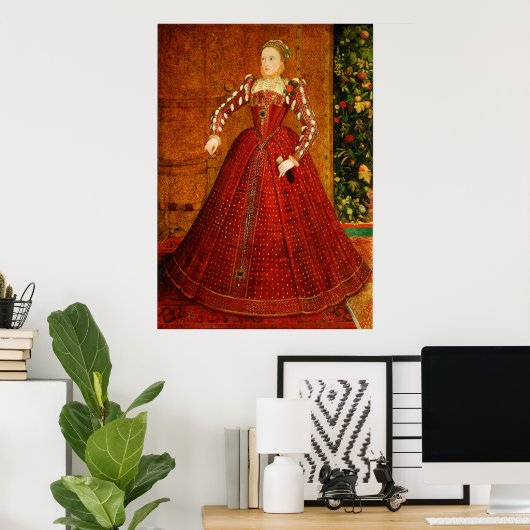 Het Hampden Portret van Elizabeth I van Engeland Poster (Thuiskantoor)