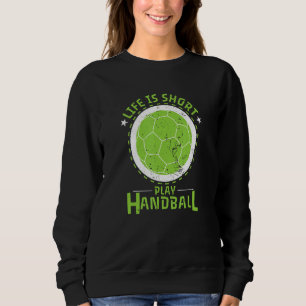 Het handballeven is kort trui