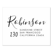 Het handgeschreven adres van de Naam van de Famili Rubberstempel (Afrduk)