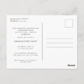 Het handgeschreven Afstuderen van de Foto van het  Briefkaart (Achterkant)