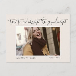 Het handgeschreven Afstuderen van de Foto van het  Briefkaart