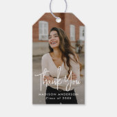 Het handgeschreven Afstuderen van de Foto van het  Cadeaulabel (Voorkant)