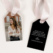 Het handgeschreven Afstuderen van de Foto van het  Cadeaulabel