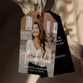 Het handgeschreven Afstuderen van de Foto van het  Cadeaulabel