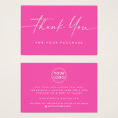 Het handgeschreven manuscript van de logo van de d visitekaartje (Voorkant /achterkant)