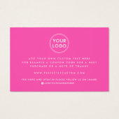 Het handgeschreven manuscript van de logo van de d visitekaartje (Achterkant)