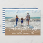 Het handgeschreven Manuscript van de Zeeen en van  Feestdagenkaart (Voorkant / Achterkant)