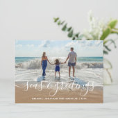 Het handgeschreven Manuscript van de Zeeen en van  Feestdagenkaart (Staand voorkant)