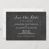 Het Handgeschreven Manuscript van het Chalkboard v Save The Date (Achterkant)