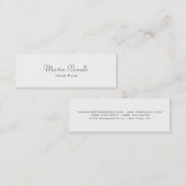 Het handschrift Eenvoudige Trendy Visitekaartje va (Voorkant / Achterkant)