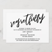 Het handschrift Geannuleerde Aankondiging van het (Voorkant / Achterkant)