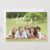 Het handschrift gelooft de Kaart van de Foto van (Voorkant)