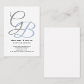 Het handschrift moderne, vette, platte monogram mi visitekaartje (Voorkant / Achterkant)