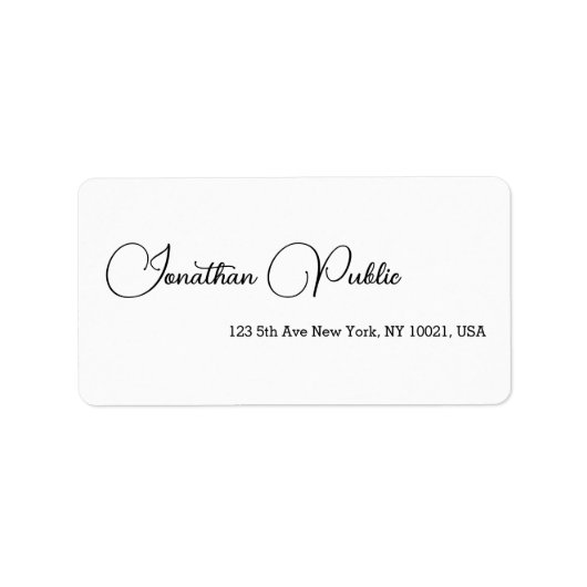 Het handschrift van het Manuscript Sjabloon Elegan Etiket (Voorkant)