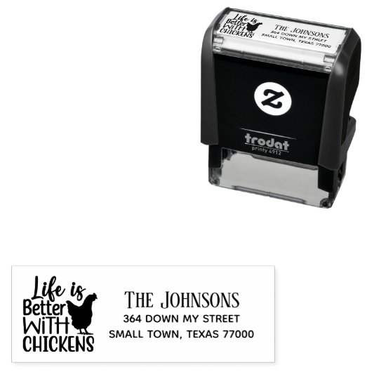 Het handsscriptleven is beter met kippen zelfinktende stempel (In situ)
