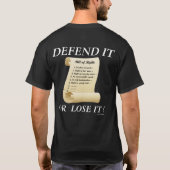 Het Handvest van de grondrechten wordt niet gescho T-shirt (Achterkant)