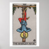 Het Hanged Man Tarot Kaart Poster (Voorkant)