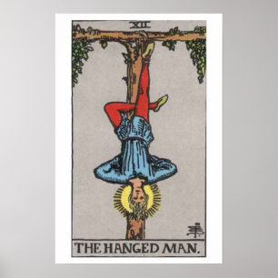 Het Hanged Man Tarot Kaart Poster