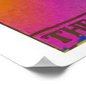 Het Hanged Man Tarot Kaart Psychedelic Poster (Hoek)