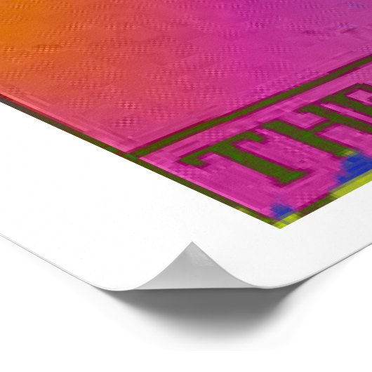 Het Hanged Man Tarot Kaart Psychedelic Poster (Hoek)