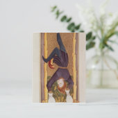 Het Hanged Man, tarotkaart, Frans Briefkaart (Staand voorkant)