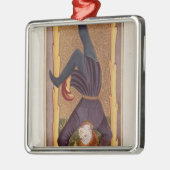 Het Hanged Man, tarotkaart, Frans Metalen Ornament (Links)
