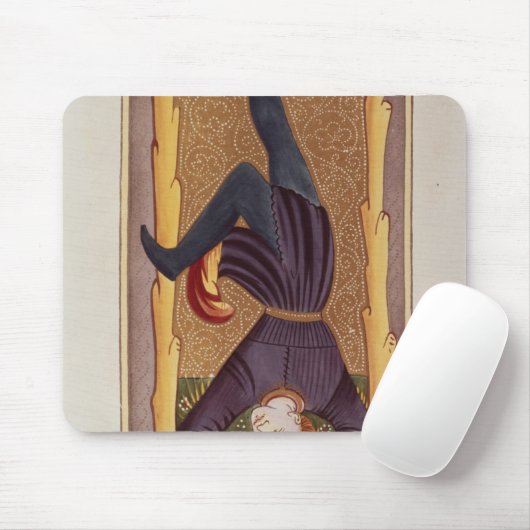 Het Hanged Man, tarotkaart, Frans Muismat (Met muis)