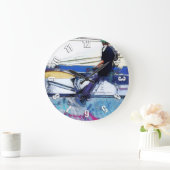 Het hangen aan - Stunt Scooter Kunstwerk Grote Klok (Huis)