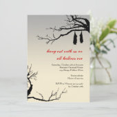 Het hangen bederf elegant Halloween van knuppels Kaart (Staand voorkant)