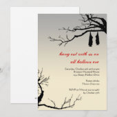 Het hangen bederf elegant Halloween van knuppels Kaart (Voorkant / Achterkant)