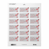 Het hangen Dubbele Xi Rode Lantaarns Zen Bamboebla Etiket (Full Sheet)