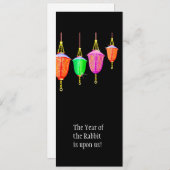 Het hangen Lantaarns - om het even welke bkgd kleu Kaart (Voorkant / Achterkant)