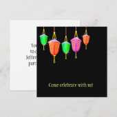 Het hangen Lantaarns - om het even welke bkgd kleu Kaart (Voorkant / Achterkant)
