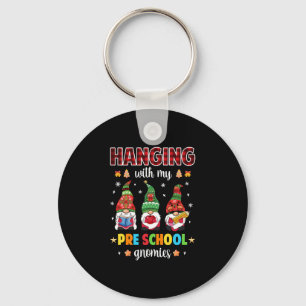 Het hangen met Mijn pre-School Gnomen Kerstmis Sleutelhanger