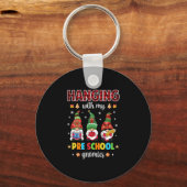 Het hangen met Mijn pre-School Gnomen Kerstmis Sleutelhanger (Voorkant)