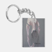 Het hangen ondersteboven gevormde sleutelhanger (Voorkant Links)